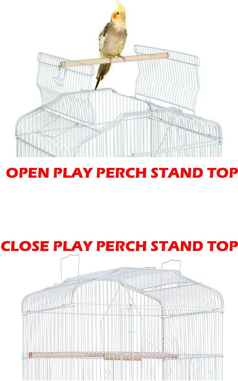 Large Open/Close Top Bird Cage Side Breeding Nest Box Doors Easy - image 4
