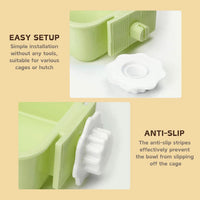 Pet Hanging Bowl for Crates - Green - image 3