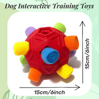 Interactive Snuffle Ball for Dog Toys Unbreakable Upgrade Ball Toy – Essentials for Dogs - Red Rainbow - image 4