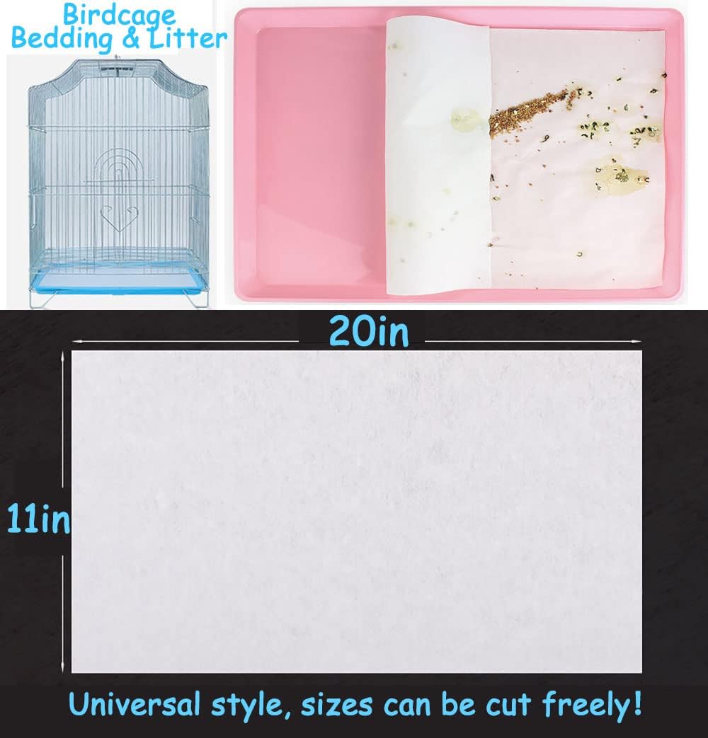 Firdnyohs 100PCS Bird Cage Liner Papers - image 3