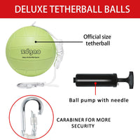 YDDS glow in the dark tetherball with rope, carabiner and ball pump - view 3