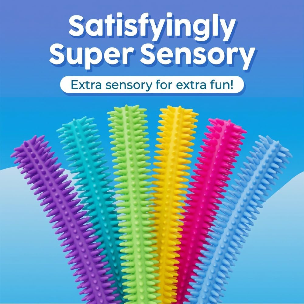 BUNMO Stretchy Strings, Stimulating & Fun Fidget Toys for Kids - Textured Sensory - 6 Pack - image 2