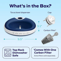 Filtered Portable Dog Water Dispenser - Blue Mini + (6-Pack) Filters / Mini (34 oz / 1L) / Hydration Kits - image 4