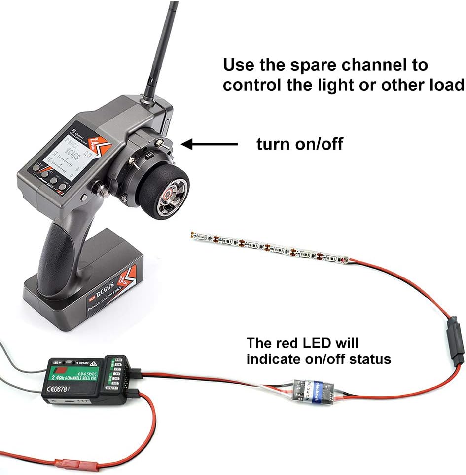RC Remote Controlled AUX on/Off Electronic Switch Relay for Car Truck - 4A - image 3