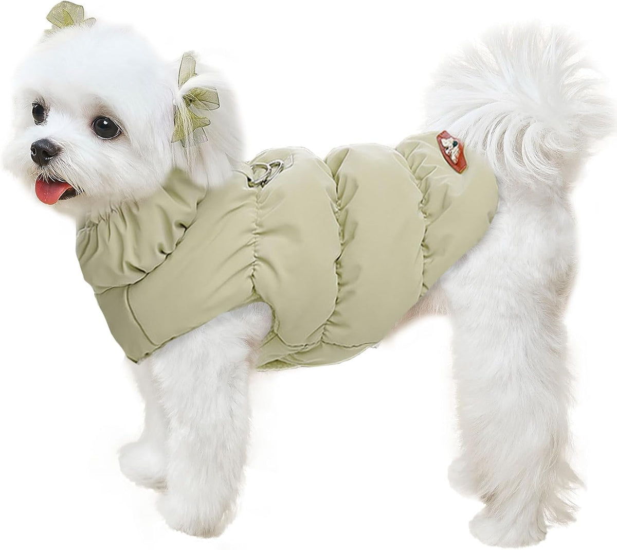 Warm Fleece Dog Jacket Coat for Small Medium Dog Winter Clothes Girl – Essentials for Dogs - Khaki / Small