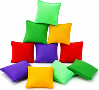 Small Colorful Nylon Bean Bags for Hand Toss Games - 2in-10 Pcs