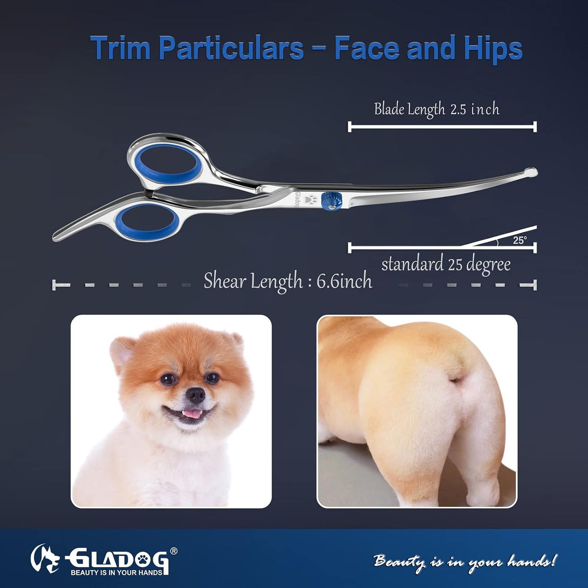 Dog Grooming Scissors Kit with Safety Round Tips - Classic - image 4
