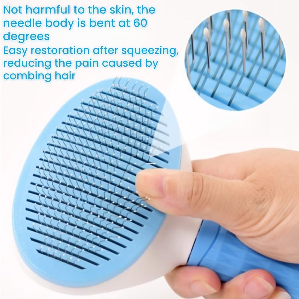 Cat Brush Self Cleaning, Cat and Dog Universal - image 3