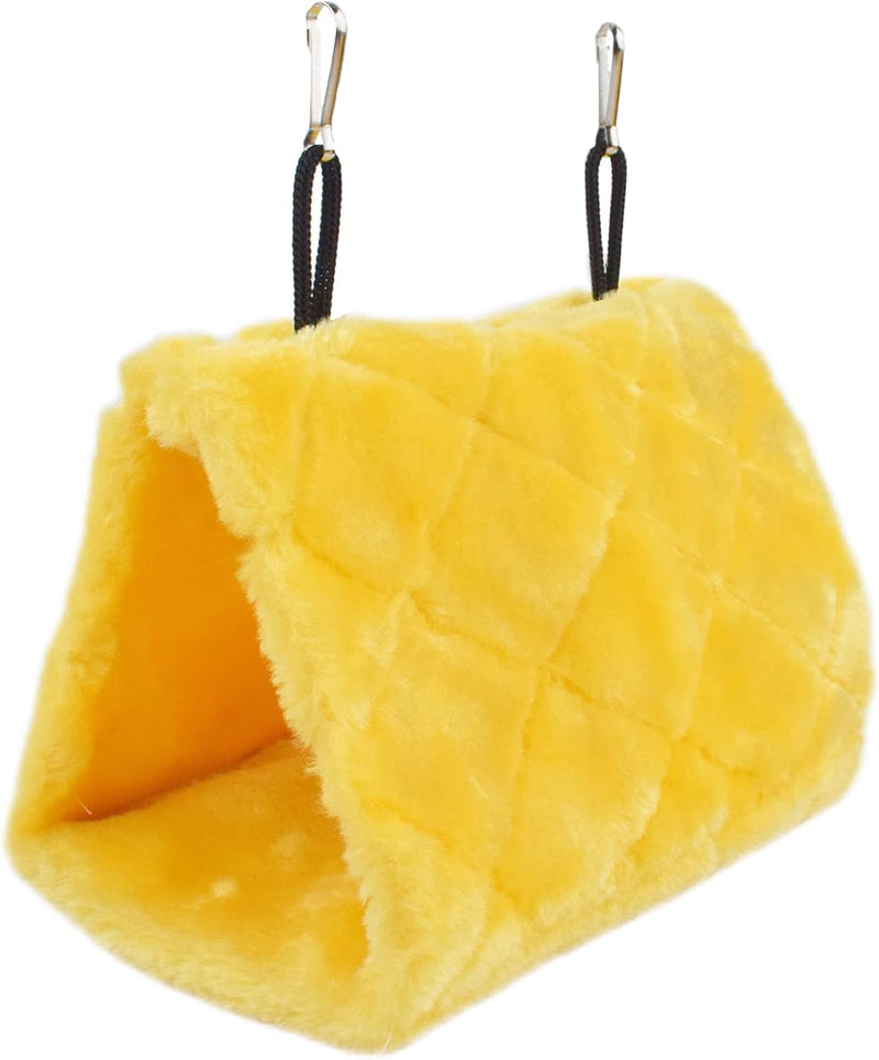 Pet Bird Nest Hammock Hanging Cave Cage Plush Snuggle Happy Hut Tent - Medium (9"x 5.31"x 6.3")