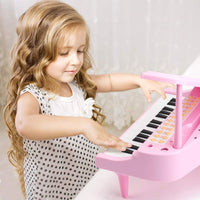 Amy&Benton pink 37-key kids piano keyboard with stand, microphone and stool - view 5