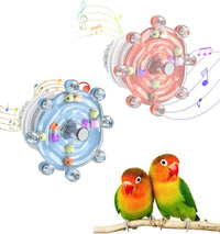 Pawfly 2 Pcs Bird Toys for Parakeets - 2 PC / Blue + Pink