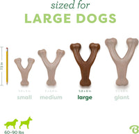 Benebone Wishbone Dog Chew Toy for Aggressive Chewers - REAL Peanut / Large - image 3