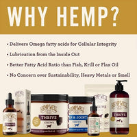 Hemp Well Thrive Oil for Dogs and Cats – Supports Hip, Joint, and Heart Health, Promotes Immune System, and Promotes Healthy Skin from Seasonal Allergies, Organically Sourced - 8 Ounces
