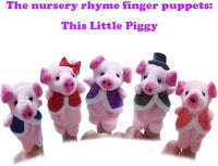 7-pack of plush 5 little monkeys finger puppets for kids storytelling - view 4
