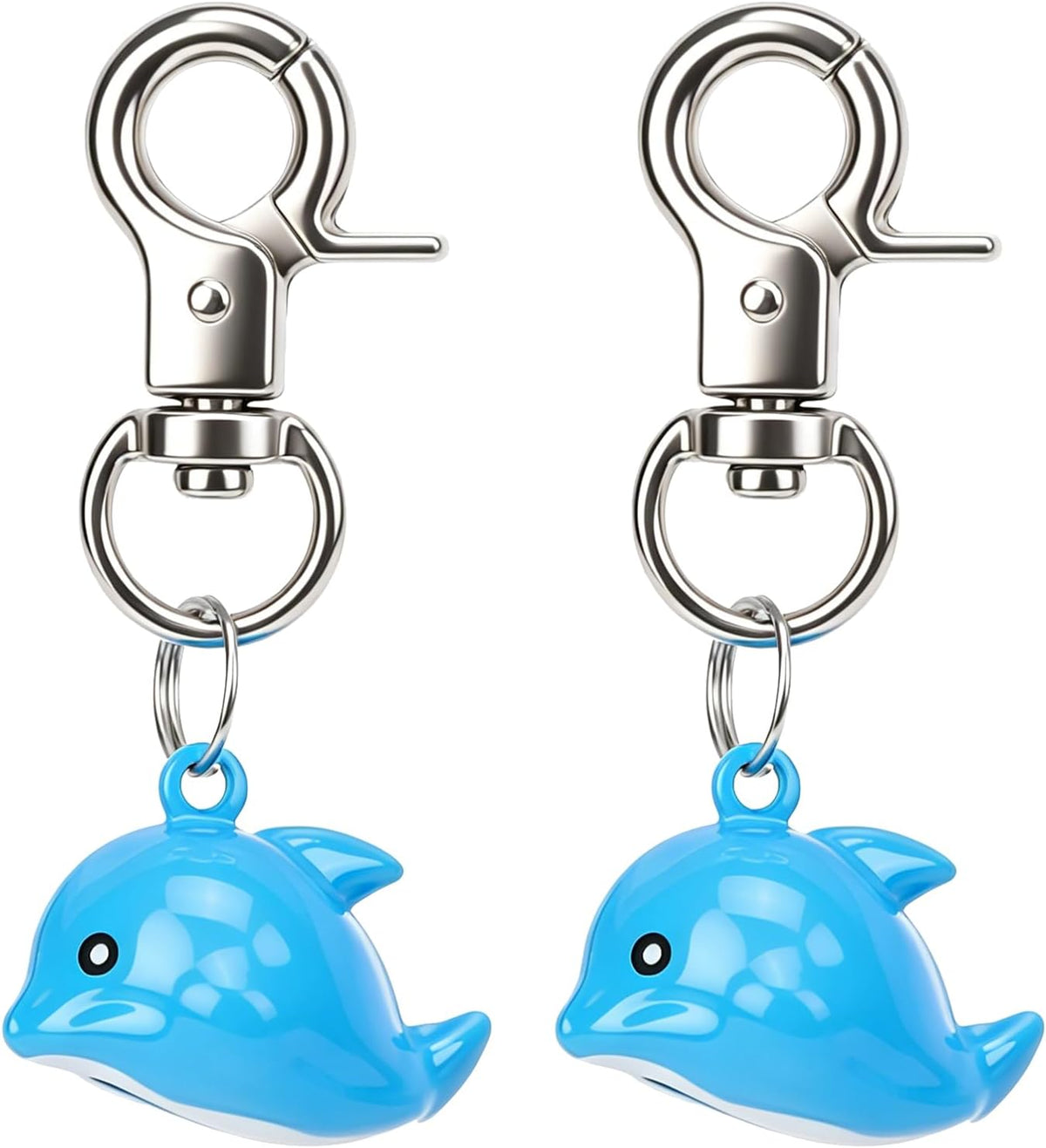 Cat Bell 2 Pack, Pet Collar Bells for Cats and Dogs - Dolphin / Small