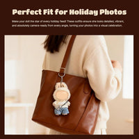 17cm Doll Clothes, Cute Dolls Outfit Accessories with Sweater + Denim Jeans + Pants, Small Kawaii - Style 4 - image 2