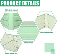 SnugNiture Galvanized Raised Garden Bed 6x3x1FT Outdoor Large Metal Planter Box Steel Kit for Planting Vegetables, Flowers