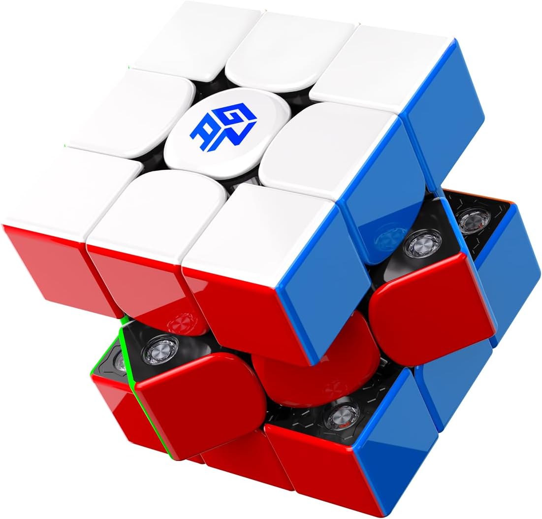 GAN V100 Maglev UV, 3x3 Speed Cube Magnetic Puzzle for Cuber – Fun for Kids & Family - UV Version