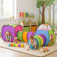 Kids Play Tunnel Tent for Toddlers - 4 Pcs a - image 2