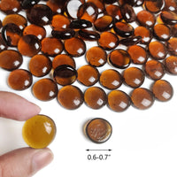 HappyFiller 2 Lb Matted Flat Marbles - Dark Amber / 5 LB - image 3