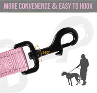 OneTigris No-Pull Dog Leash with Handle for Medium Large Dogs – Essentials for Dogs - Pink / 4FT - image 3