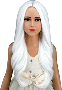 Edivd kids ginger wig with long orange wavy curls - view 8