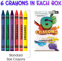 ArtCreativity Bulk Crayon Packs - 200 Set of 6-Packs (1200 Ct) - image 3