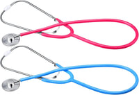 meekoo 2 Pack Kids Stethoscope Toy Halloween Cosplay Costume - Pink, Blue