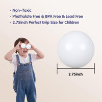 Guesvot 50 rainbow ball pit balls, 2.75 inch, with reusable storage bag - view 9