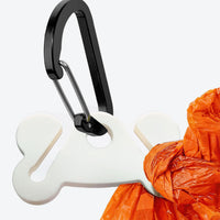 Dog Poop Bag Holder Leash Dogs Waste Bag Clip Dispenser Plastic - 1 Count (Pack of 1) / White