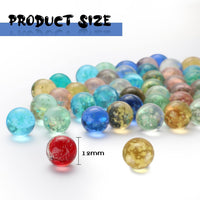 Gejoy 100 glow in the dark glass marbles in ten colors, 0.47 inch - view 9