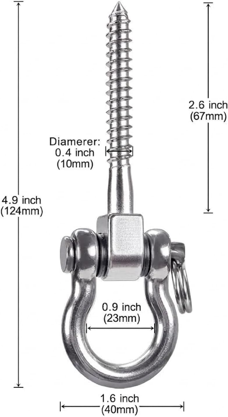 SELEWARE Heavy Duty Swing Hanger - U (5 inch, 2 Pack) - image 2
