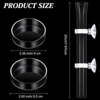 CHENGU 3 Pcs Shrimp Feeding Tube and Dish - 8" + 2 Tray - image 2