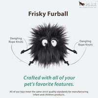 P.L.A.Y. Cute Plush Cat Toys - Feline Frenzy Animal Critter Themed Catnip Filled Toy, Great for Adult Cats and Kittens - Machine Washable, Recycled Materials, Crinkles, Rope Knots (Frisky Furball)