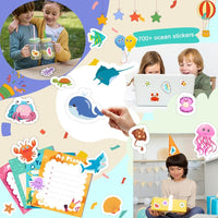 48 Sheets Stickers for Kids - 36 ocean stickers - image 4