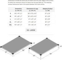 K9 Ballistics Chew Proof Armored Padded Dog Crate Bed, Virtually Indestructible, Legs Included (Sandstone, XX-Large (50" L x 33" W x 8" H))