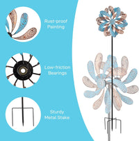 Viveta Wind Spinners Outdoor - Blue Copper-a - image 4