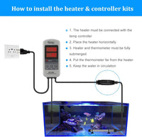 hygger 500W Titanium Aquarium Heater for Salt Water and Fresh Water - 100W (10-25 gallon) - image 2
