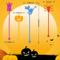 36 Pack Halloween Sticky Hands Toys Spider Web Cat Bat Pumpkin Candy - Halloween Sticky Hand 36 - image 3