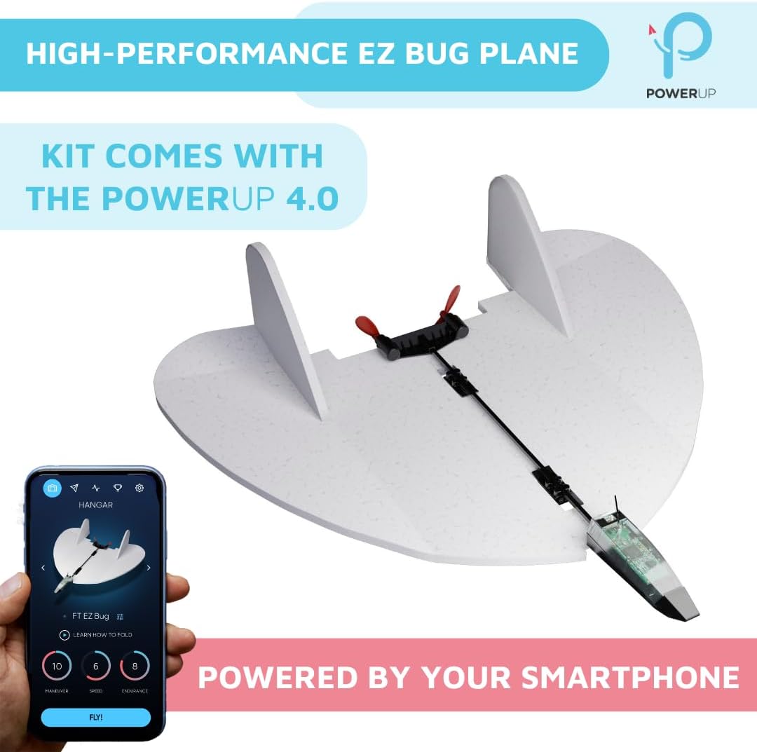 POWERUP 4.0 Dragon Paper Airplane Kit Smartphone App Controlled RC - EZ Bug Kit - image 3