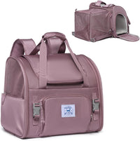 Pet Backpack Carrier for Small Dogs Medium Cats, Puppies - purple / 16.5"L x 9.0"W x 13.0"H