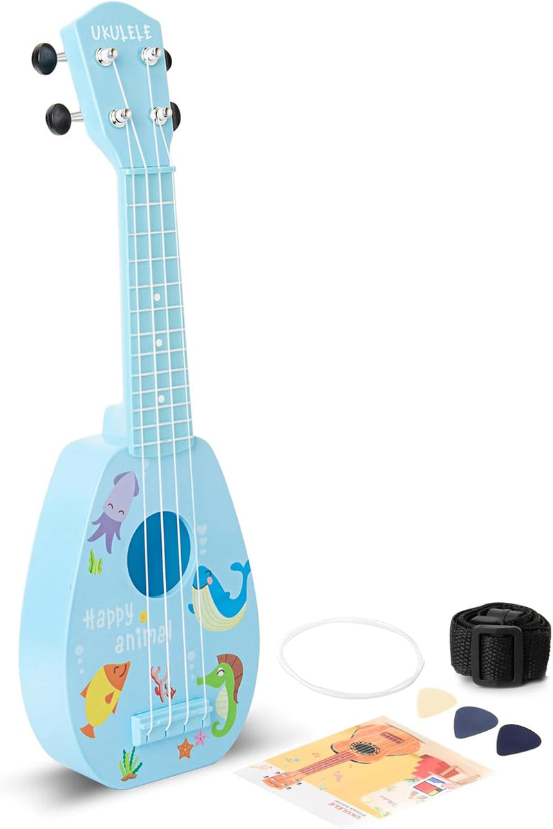 YOLOPARK 17" Kids Toy Guitar for Girls Boys - Blue / 17"