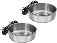 Large Bird Feeding Dish Cups with Clamp Holder - Small / 2 Pack