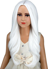 Edivd kids ginger wig with long orange wavy curls - view 32