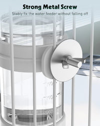 Pawfly 2 Pcs Bird Water Dispenser, Automatic Water Feeder - 1 PC / White - image 3