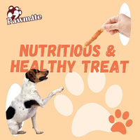 Dog Treats Pumpkin Biscuits Chicken Wrapped, Healthy Chewy Snacks High Fiber Low Fat, Training Treats for Small Medium Large Dogs, 10.6oz