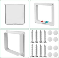 Cat Door for Interior/Exterior Doors and Walls – Essentials for Cats - White / X-Large - image 4