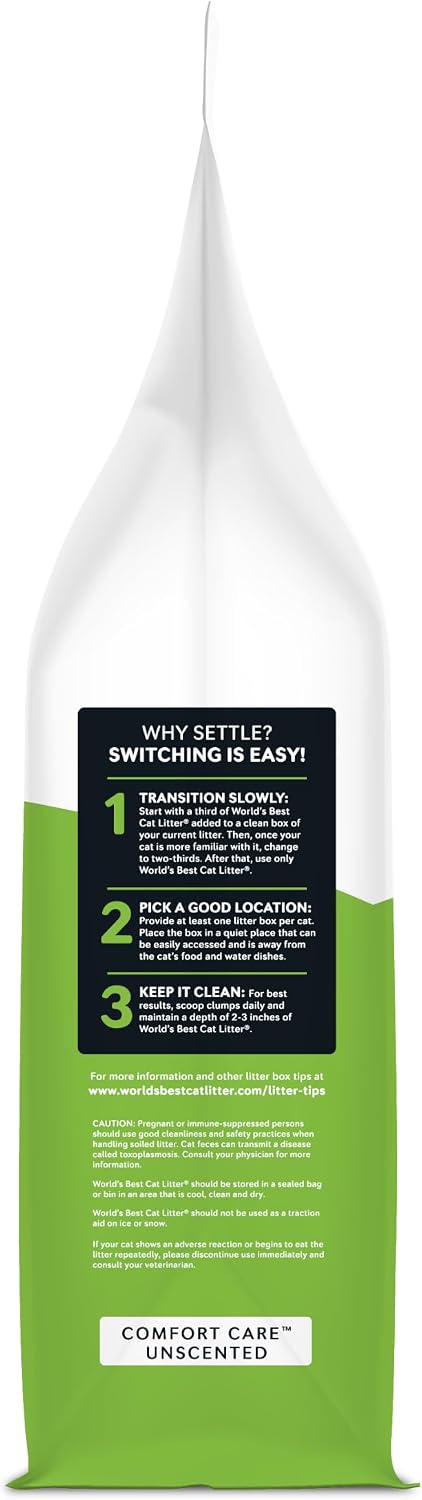 World's Best Cat Litter, Comfort Care, Unscented, Odor Control - 15 lb - image 3