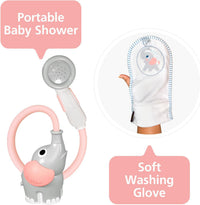 Yookidoo Baby Bath Shower Head - Wash & Glove Pink / 1 - image 3