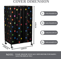 Tchvt Ultra Blackout Birdcage Cover - Polka Dot / 33.0"L x 23.0"W x 41.0"H - image 2
